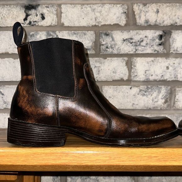 Dexter USA 11 Men’s Chelsea Genuine Leather Slip on Pull on Ankle Boots - Picture 5 of 12